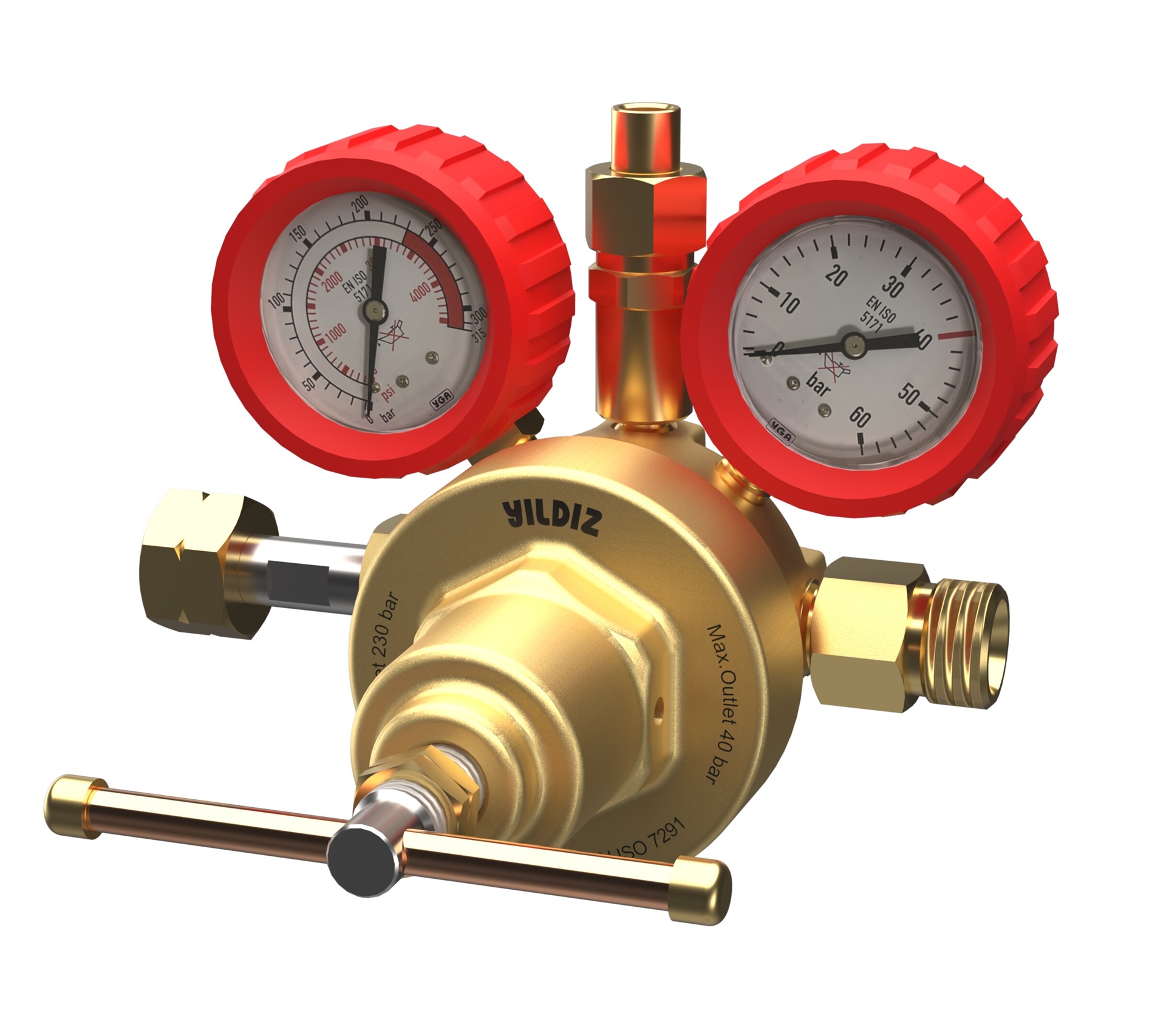Yüksek Basınçlı - Yüksek Debili Basınç Düşürücü (Hidrojen) - 40 Bar
