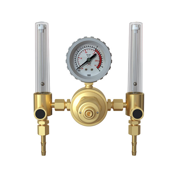 Basınç Düşürücü Kullanım Yeri Çift Çıkışlı Flowmetreli Argon / CO2 - 30 l/dak