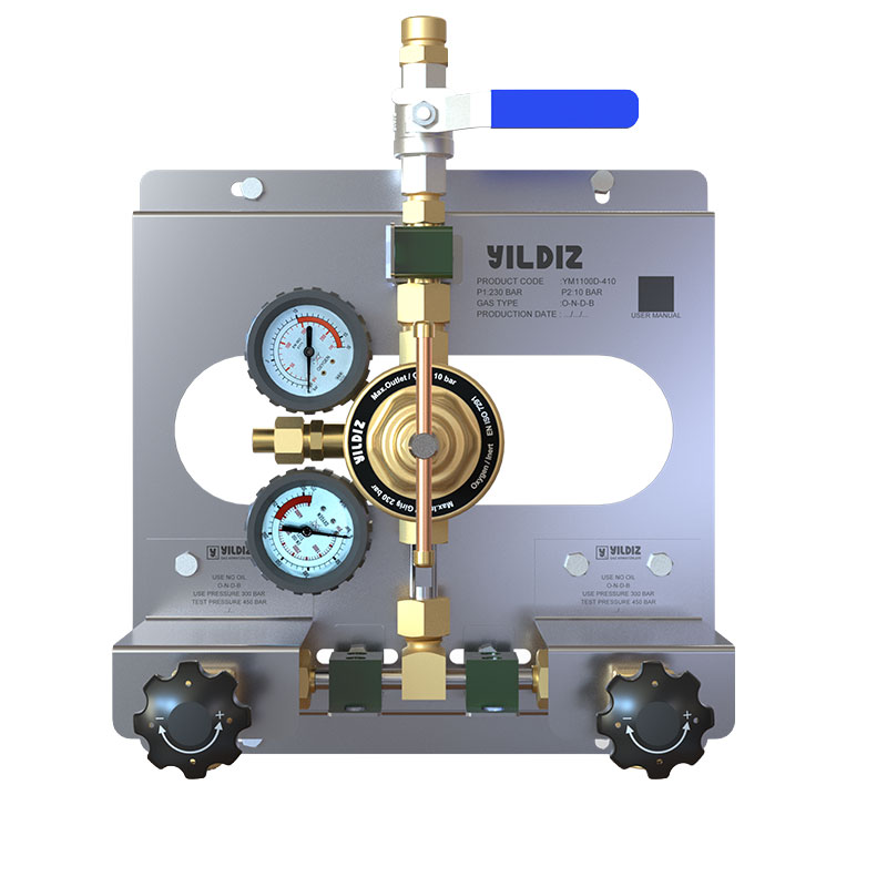 Orta Ölçekli Asal Gaz Manifold Sistem - 10 Bar