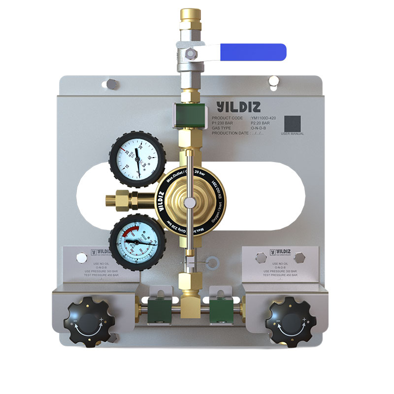 Orta Ölçekli Asal Gaz Manifold Sistem - 20 Bar