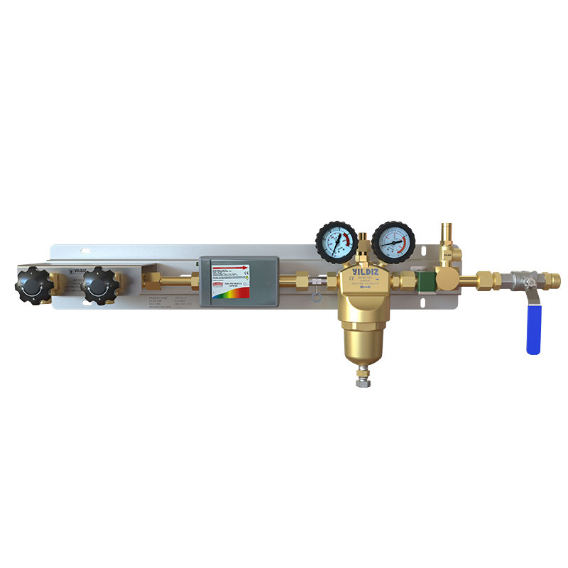 Medium-Scale Mixed Gas and CO2 Manifold System - 10 bar