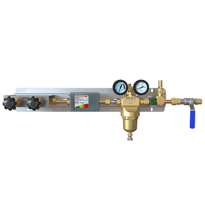 Medium-Scale Mixed Gas and CO2 Manifold System - 20 bar