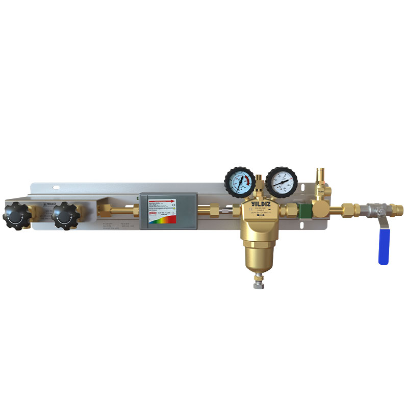Medium-Scale Mixed Gas and CO2 Manifold System - 40 bar