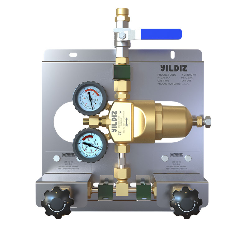 Orta Ölçekli Asal Gaz Manifold Sistem - 10 Bar